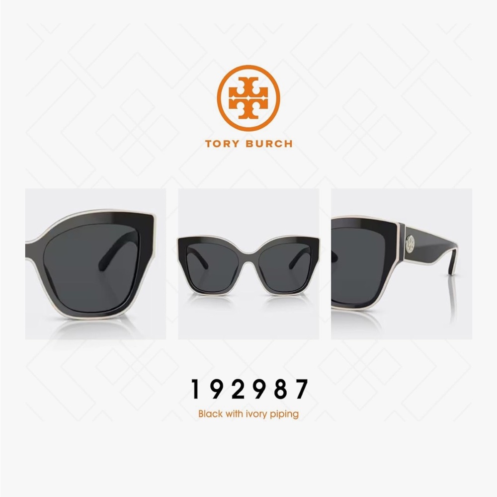 Tory Burch Sunglasses with Ivory Piping - Picture 8 of 8